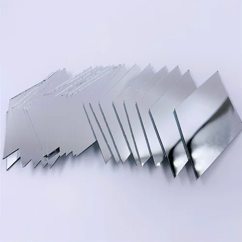 Vista 3 de CHENRUI 3 pulgadas (3.000 in) Espejo con forma de diamante Azulejos de mosaico Craft Mirrors 50pcs (Plata)