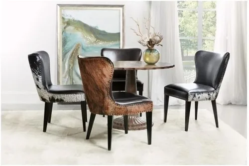 Vista 2 de Hooker Furniture Silla de cuero Kale con Brindle Oscuro HOH en marrón