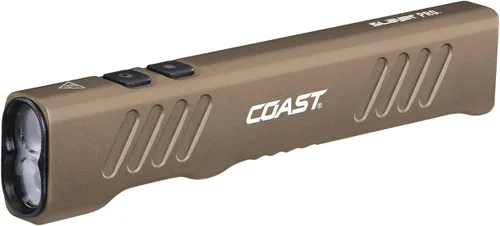 Vista 11 de Coast Slayer 1150 lúmenes linterna LED recargable por USB-C con modo Spot/Flood, modo memoria y clip de bolsillo, plateado