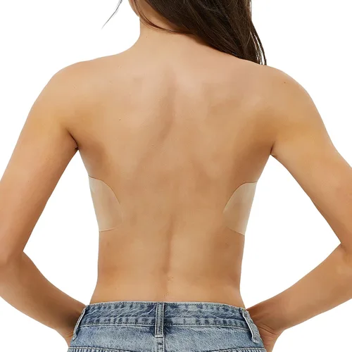 Vista 4 de JUST BEHAVIOR Sujetadores autoadhesivos invisibles sin tirantes para mujer 2.0