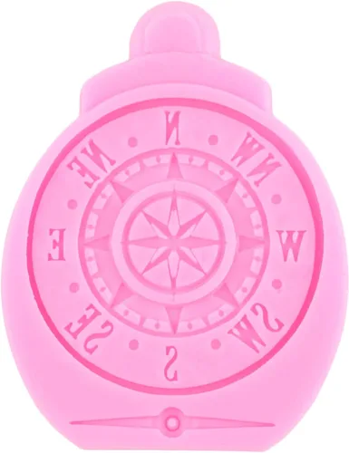 Vista 6 de Molde de silicona con temática pirata, moldes para fondant, brújula de chocolate, monedas del tesoro, molde de caramelo para cupcakes, decoración