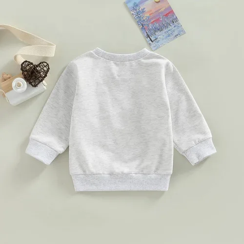 Vista 61 de Traje de San Valentín para bebé, niña, niño, traje de San Valentín, sudadera de manga larga con estampado de corazón