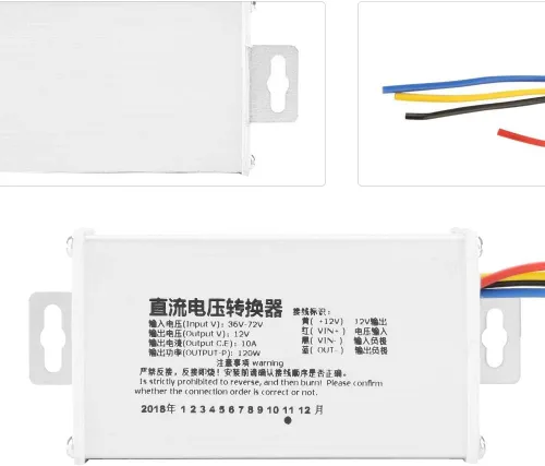 Vista 6 de Convertidor de CC, módulo de fuente de alimentación reductor 36V-72V a 12V 10A 120W para dispositivos electrónicos de 12V