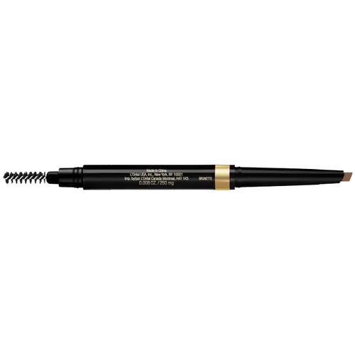 Vista 7 de L'Oreal Paris Lápiz de maquillaje mecánico para cejas con forma y relleno, color morena, 0.008 onzas Castaño