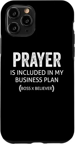 Vista 10 de La oración del iPhone 15 está incluida en el caso My Business Plan Boss Believer