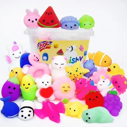 Vista 11 de Paquete de 40 juguetes Mochi Squishies, Kawaii Squishies a granel