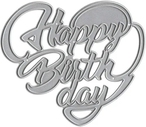 Vista 7 de Troqueles de corte para tarta de cumpleaños para hacer tarjetas y decoraciones de álbumes de fotos, palabras de bendición de feliz cumpleaños