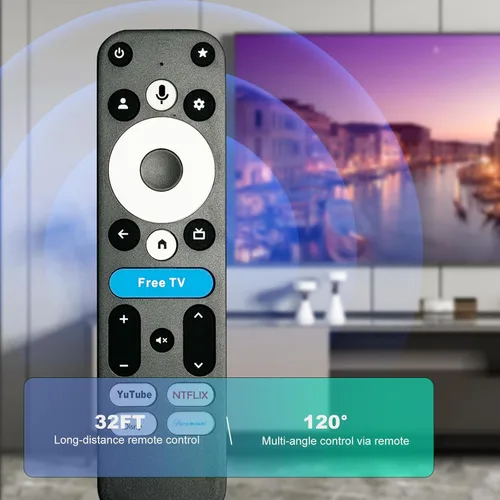 Vista 4 de Control remoto reemplazado para onn 4K Plus/4K Pro Streaming Box