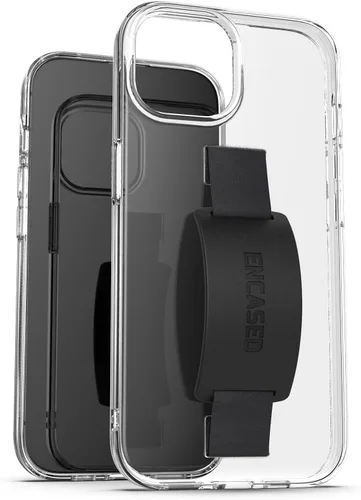 Vista 7 de ENCASED Funda con lazo para dedos, diseñada para iPhone 15 Plus (2023), funda de agarre con correa de mano con soporte de silicona suave al tacto