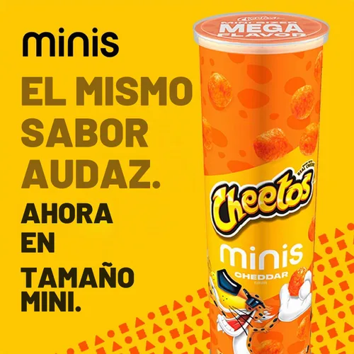 Vista 2 de Cheetos Minis Cheddar, 3.625 onzas
