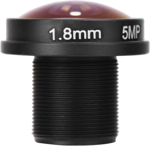 Vista 5 de Lente de ojo de pez de 0.071 in, lente de cámara CCTV gran angular de 180°, 5MP HD para vigilancia, compatible con CCD de 1/3 pulgadas y 1/4