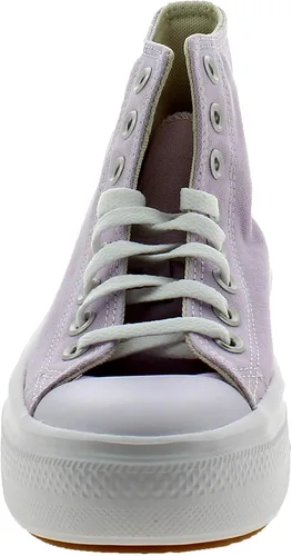 Vista 4 de Converse Chuck Taylor All Star Move - Tenis unisex con plataforma alta, color amatista pálidoblanco