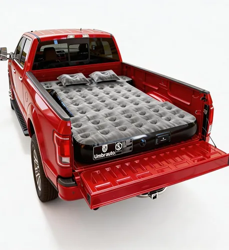 Vista 9 de Colchón inflable de aire para camioneta de 5.5 a 5.8 pies de tamaño Gris