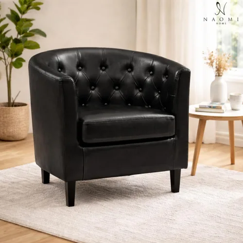 Vista 10 de Ariana Silla Giratoria de Barril de 360 Grados Silla de Acento Giratoria para Sala de Estar con Reposabrazos Silla de Acento Pequeña para el Hogar