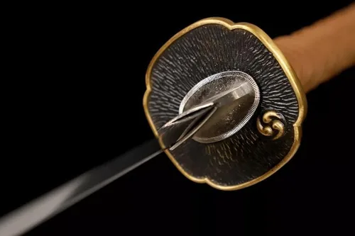 Vista 5 de Espada samurái japonesa Katana T10 hecha a mano, hoja de acero templado de arcilla, afilada de espiga completa, regalos para él, espada real, espada