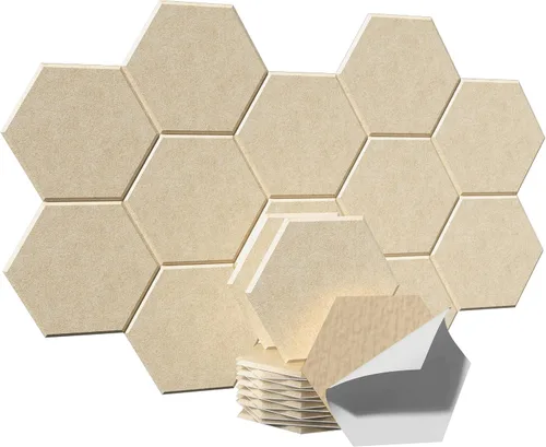 Vista 27 de Paneles acústicos, Magrowill, paquete de 12 paneles de pared insonorizados, paneles acústicos de alta densidad absorbentes de sonido