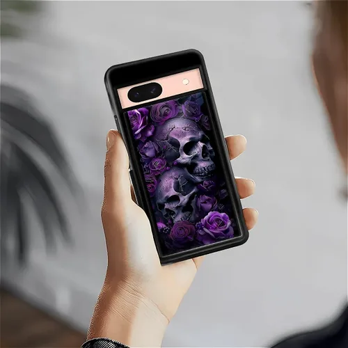 Vista 1591 de Compatible con Google Pixel 4A 5G Mobile Case Creative Acrylic Panel trasero Silicona Protección Grip especialmente diseñado para Google Pixel 4A 5G