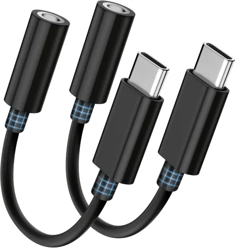 Vista 18 de Seulliya Adaptador USB C a conector de auriculares de 0.138 in para iPhone 15/16 Pro/Max, adaptador DAC de audio de alta resolución, convertidor