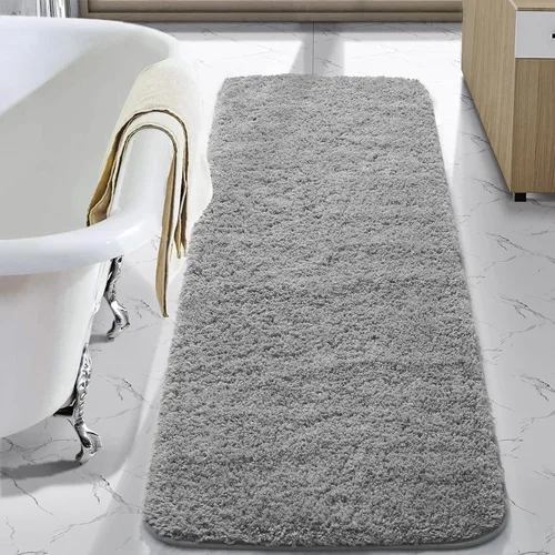 Vista 28 de LOCHAS Alfombra de baño de microfibra antideslizante de 36 x 24 pulgadas Gris