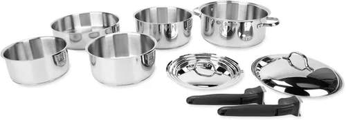 Vista 2 de Camco Mfg 43921 - Juego de utensilios de cocina (10 unidades), acero inoxidable