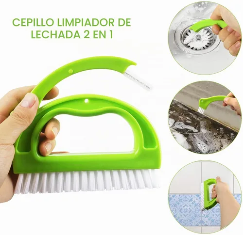 Vista 2 de Paquete de 8 cepillos limpiadores de lechada, herramientas de limpieza de ranuras de mano, cepillo de limpieza de juntas de azulejos para limpieza