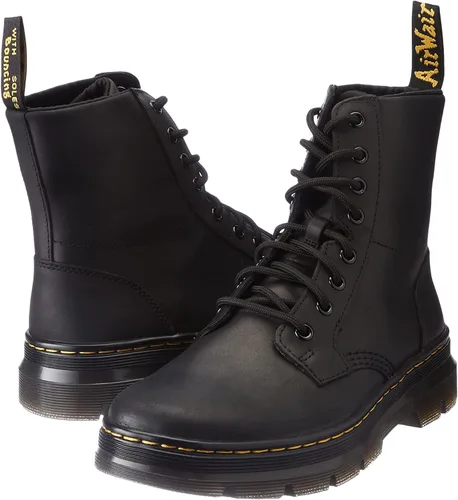 Vista 9 de Dr. Martens Unisex Adult Combs Leather 8 Eye Boot negro (Black Wyoming)