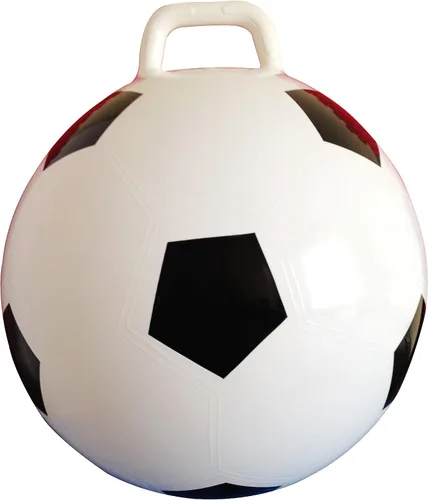 Vista 6 de Pelota saltarina AppleRound Space Hopper con bomba en estilo fútbol, 15 pulgadas / 38 cm de diámetro para edades de 3 a 6 años, rebote de canguro