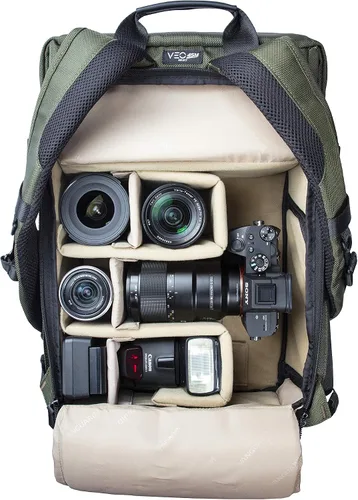 Vista 11 de VANGUARD VEO SELECT45M GR - Mochila para cámara réflex digital, equipo de video o drone, color verde