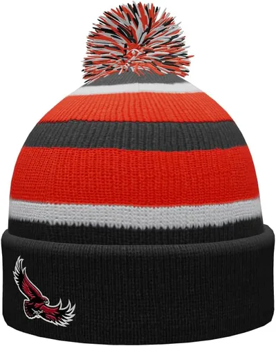 Vista 3 de NCAA Prime - Gorro de punto de invierno con pompón plegable