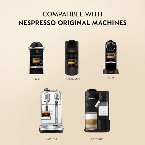 Vista 3 de Nespresso Original, Ristretto Decaffeinato Italiano, 50 cápsulas de espresso Cápsulas de café tostado oscuro, paquete de 1