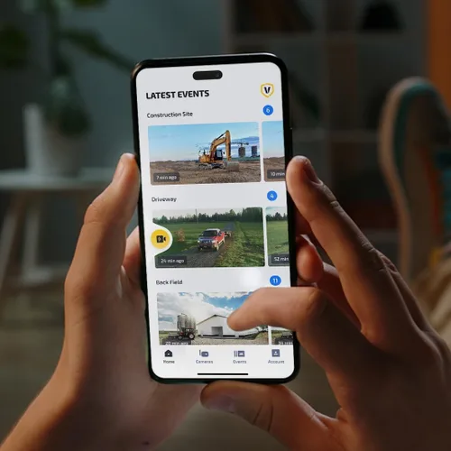 Vista 7 de Vosker V300 Ultimate Farmers Pack - Cámara de seguridad para exteriores con panel solar externo para granjas, pastos e invernaderos, 4G LTE, unidad