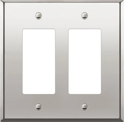 Vista 32 de LIDER Placa decorativa de pared de metal para interruptor o receptáculo, cubierta de salida de acero inoxidable, resistente a la corrosión