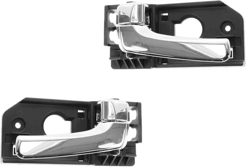 Vista 52 de TRQ Juego de 2 manijas de puerta interior trasera cromada y cachemira para Chevy GMC