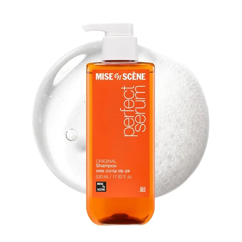 Vista 11 de Mise En Scene Perfect Serum Magic Straight Shampoo Anti-Frizz, protector del calor, efecto alisador de cabello, champú coreano para control