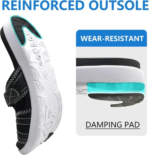 Vista 5 de COFACE Sandalias de recuperación deportiva para hombre, fascitis plantar, cojín suave, ligeras, ortopédicas para hombres
