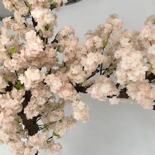 Vista 7 de Arreglos artificiales de flores de cerezo para la decoración casera de la oficina de la boda el 1.5×1m