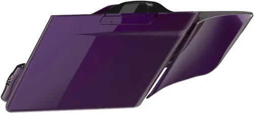 Vista 66 de Cubiertas laterales de alforjas estiradas para motocicleta, extensión extendida para Harley Touring 2014+ - Whisky ámbar Amber Whiskey