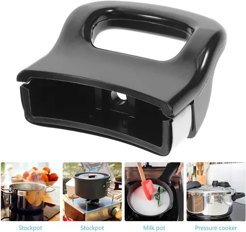Vista 4 de GANAZONO 2 piezas de mango universal de repuesto para olla resistente al calor, agarre lateral para olla a presión y olla fácil de instalar