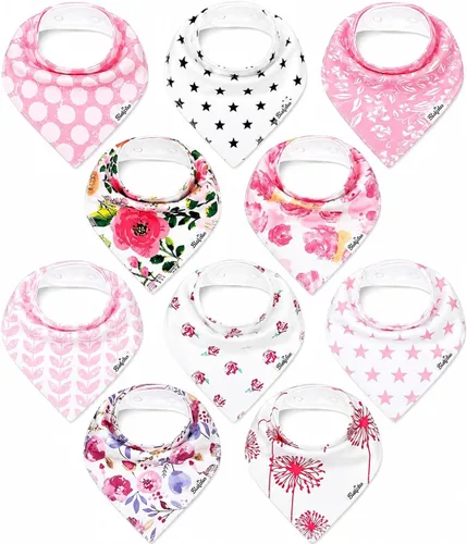 Vista 18 de 8-Pack Organic Cotton Bandana Bibs for Drooling Babies Soft Bibs for Teething & Feeding Newborn Babies & Toddlers