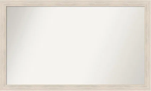Vista 149 de Amanti Art Espejo personalizado, espejo de baño estrecho Alexandria White Wash, espejo de pared o espejo de tocador de baño sobre el fregadero