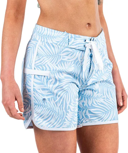 Vista 12 de Maui Rippers - Pantalones cortos de natación para mujer, elástico en 4 direcciones, 5 pulgadas Tapa Negra