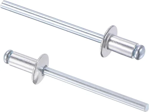 Vista 25 de uxcell Remaches ciegos, remaches de aluminio para tirar, 60 piezas tono plateado