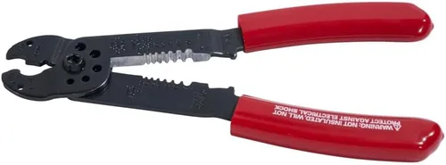 Vista 5 de Klein Tools Multiherramienta 1000, fabricada en Estados Unidos, peladora 6 en 1, crimpadora, cortador de alambre, tornillo métrico y tijeras