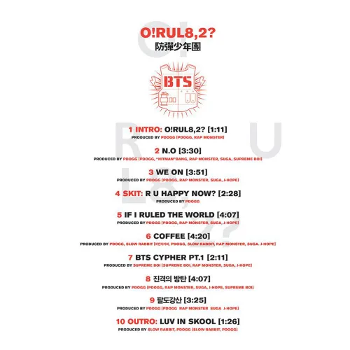 Vista 3 de BTS KPOP Bangtanboys 1st mini Album [O!RUL8,2?] CD + Folded Poster + Photobook + Photocard