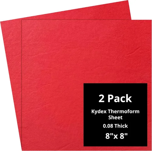 Vista 32 de Kydex Sheets - Solid Color DIY Kit for Crafting Holsters, Sheaths, and Mag Pouches - (8x8, 8x12, 12x12), Premium Thermoform Sheets - Thick, Durable
