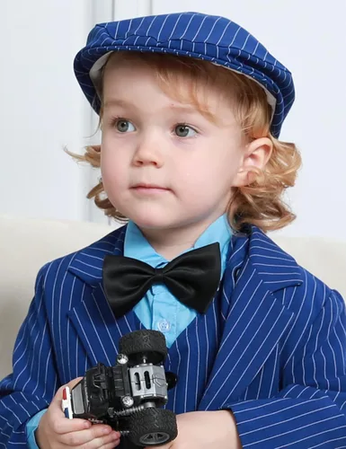 Vista 2 de A&J DESIGN Gorra de conductor vintage para niños y bebés, sombrero plano de hiedra