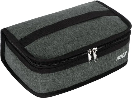 Vista 19 de MIER Lonchera térmica para hombres, mujeres y niños, portátil, pequeña, para 9 latas, mini hielera térmica compacta para escuela, trabajo, picnic