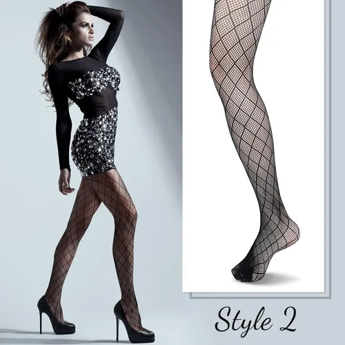 Vista 4 de SATINIOR 4 Pcs Halloween Fishnet Tights Fishnet Thigh High Stockings Goth Skull Stocking for Women