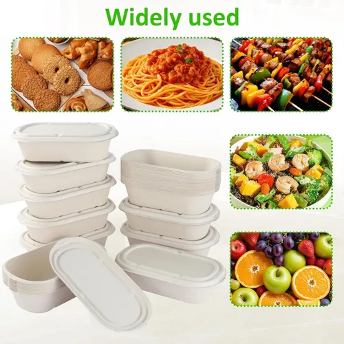 Vista 8 de Paquete de 50 recipientes desechables de 25 onzas con tapas, para preparación de comidas, almuerzo, comida para llevar, ensaladas, sándwiches