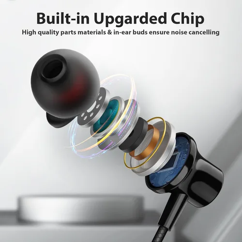 Vista 5 de Auriculares con Cable para Laptop PC Chromebook Aislamiento de Ruido Auriculares con Conector de Audio de 3.5mm Micrófono HiFi Estéreo Llamadas